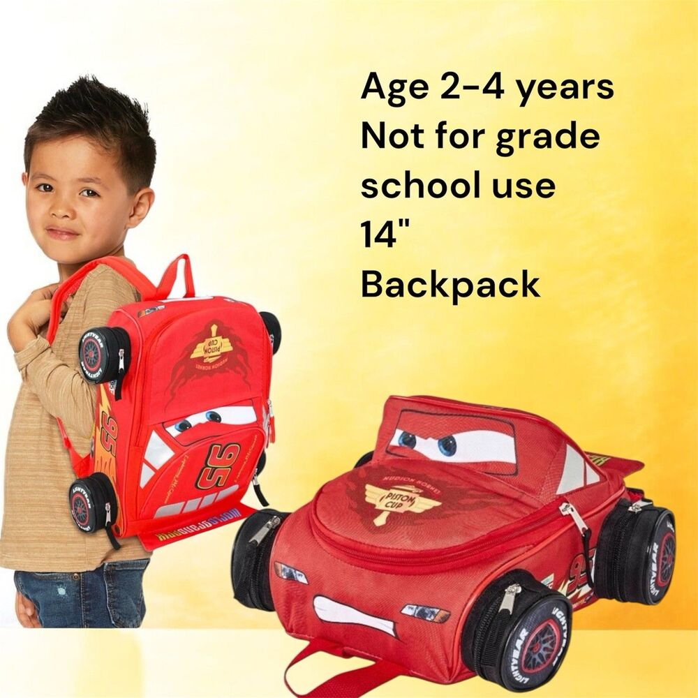 Disney Pixar Cars Lighting McQueen Rusteze Mini Backpack Toddler Boys Red  Kid